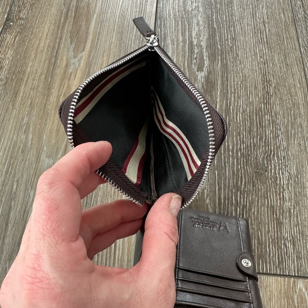 Brown Leather Wallet/Genuine Leather/ La France❌SOLD ❌ - Picture 7 of 16